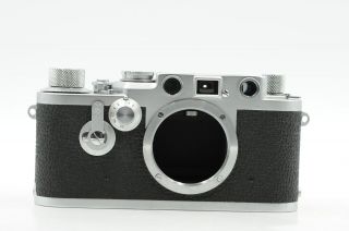 Leica Iiif Red Dial Rangefinder Film Camera Body W/self Timer 357