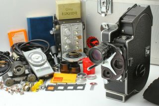 [near,  ] Bolex H16 Reflex Rex - 5 16mm Film Movie Camera Set From Japan H40