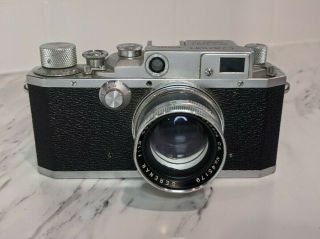 1950s Canon III Rangefinder Camera w/ Case - Serenar 50mm/f:1.  9 Collapsible Lens 2