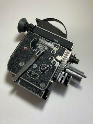 Bolex H16 Reflex Camera With Three Lenses