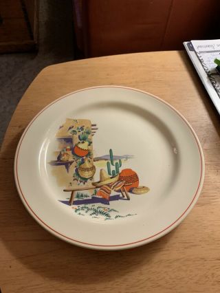 Four Vintage Nautilus/ Homer Laughlin Dinner Plates