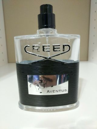 Empty 120 Ml / 4 Oz.  Creed Aventus Collectable Bottle With Lid.  No Box.  A4216h11