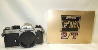 Nikon Fm2t Titanium Slr 35mm Film Camera Body