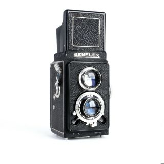 ^semflex 6x6 Tlr Medium Format Camera W/som Berthiot 75mm F3.  5 Lens [3 Element]