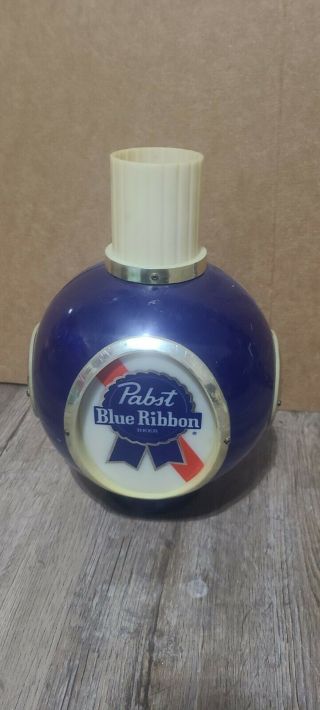 Vintage 60s Pbr Pabst Blue Ribbon Beer Hanging Round Tavern Light Cover Only