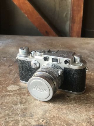 Leica Iiif 3f Rangefinder Camera Summarit F=5cm 1:1.  5 1.  5/50 Shutter