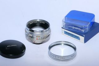 Voigtlander Ultramatic Septon 50mm F/2 Fast Lens.  Use On Digital Mirrorless Cam