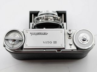 Voigtlander VITO III 35mm Rangefinder Camera Made in Germany 3