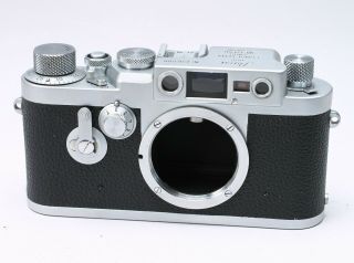 Leica Iiig 35mm Film Rangefinder Ltm Camera Body No.  826500 - Yye Serviced 7/19