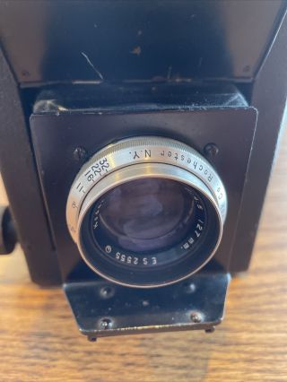 Graflex Camera.  Made In Usa Kodak Ektar Lens F:4.  5 127mm