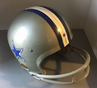 Vintage Dallas Cowboys Rawlings Helmet (hnfl Medium) 2 Bar