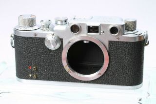 Leica Leitz Iiic 35mm Film Rangefinder Camera Body No.  515054 W/ Flash Sync