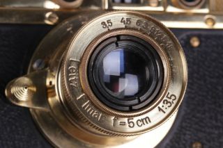 Vintage Leica Berlin Olympiad 1936 Leitz Elmar lens f = 5,  1:3.  5 3