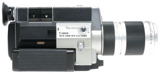 Canon - 8 Auto Zoom 1014 Electronic 8mm Cine Camera