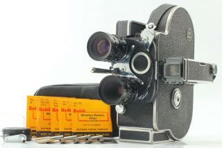 【near,  】 Bolex H16 Reflex Rex - 3 16mm Movie Camera 2lens & Filter From Japan