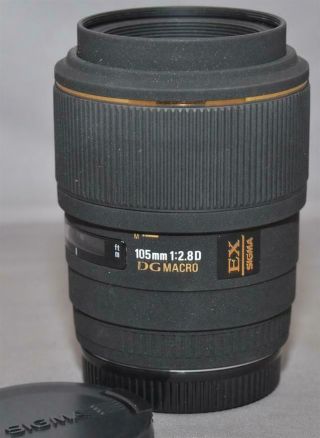 105mm 1:2.  8d Dg Ex Sigma Macro Lens For Sony Alpha (minolta Af) 1:1 From Japan
