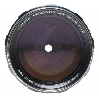 Konica Hexanon Ar 85mm F1.  8 35mm Film Slr Camera Lens