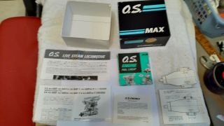 Vintage O.  S.  Max 46sf Abc R/c Engine Empty Box Only W/ Paperwork