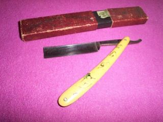 Vintage H.  S.  B.  Razor Co.  O.  V.  B.  Straight Razor Knife W/ Box