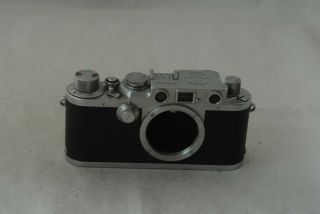 Leica Iiif Red Dial Sm Camera 641643 Body In