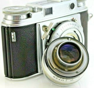 Voigtlander Prominent type 1 35mm Rangefinder Camera,  Nokton 50mm f1.  5,  Case 5