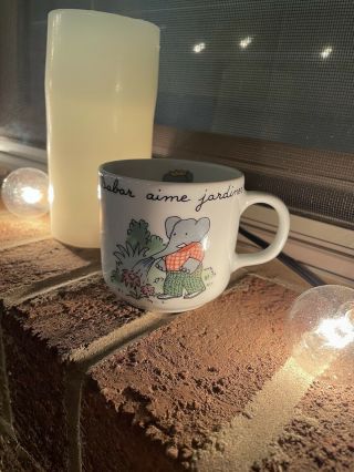 Vintage Haviland Limoges France Babar Porcelain Tea Cup Mug