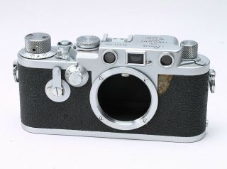 Leica Iiif Red Dial 35mm Film Rangefinder Camera Body No.  811370