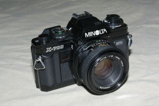 Minolta X - 700 Mps 35mm Mf Slr Film Camera With 50mm F/2 Lens