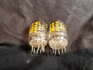2 Vintage Western Electric 404A Vacuum Tubes with matching date codes 3