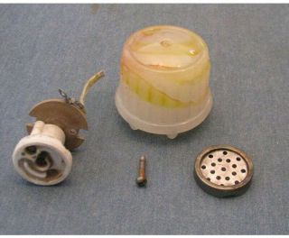 Vintage Akro Glass Cigarette Lighter Good Glass Misc Parts Restore