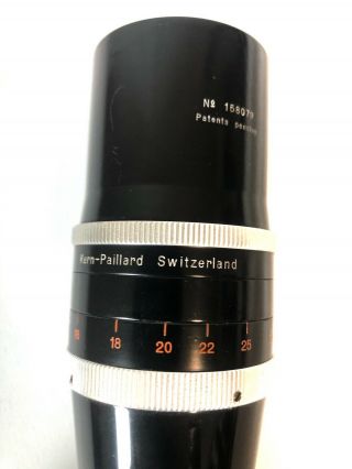 Kern - Paillard YVAR 1:4 f=150mm AR - 16 C - Mount Lens 3