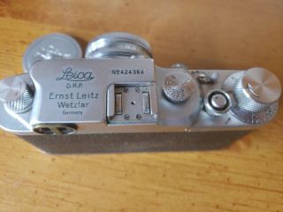 Vintage Leica DRP Ernst Leitz Wetzlar Germany Camera No.  424364 & Accessories 4
