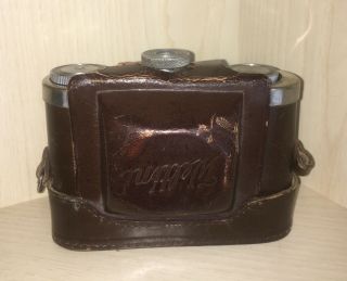 Welta German Vintage Camera With Brown Leather Case