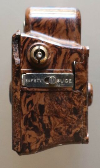 12/15 Coronet Midget 16mm Subminiature midget Camera Marbleized Brown, 2