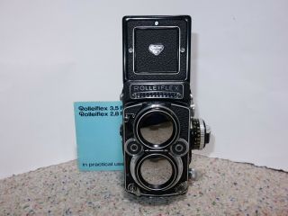 Rollei Rolleiflex 2.  8f Tlr Camera Carl Zeiss 80mm F2.  8 Dbp Dbgm Sn - 2472195