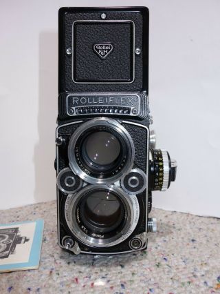 Rollei Rolleiflex 2.  8F TLR Camera Carl Zeiss 80mm f2.  8 DBP DBGM SN - 2472195 2