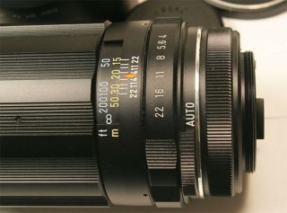 PENTAX Multi Coated TAKUMAR 200mm f4 M42 Screw Mount M/F Lens N. 3