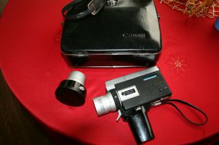 Canon Auto Zoom 518 Sv 8 8mm Movie Camera,  C8 Tele - Converter Case
