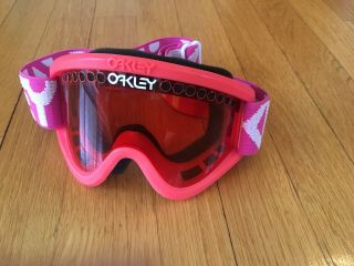 Vtg 80s 90s Oakley Goggles Pink Ski Snowboard Motocross - Vented & Comfortable