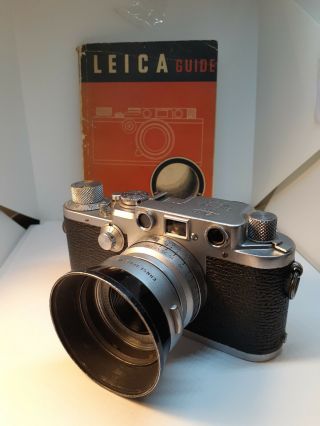 1951 Leica 111f Drp Ernst Leitz Wetzlar 35 Mm Camera W/ Summaron F=3.  5 1.  3.  5
