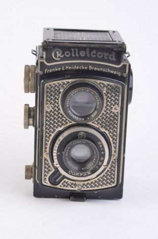 Rollei Rolleicord K3 510 Art Deco Tlr Camera W/75mm F4.  5 Triotar,