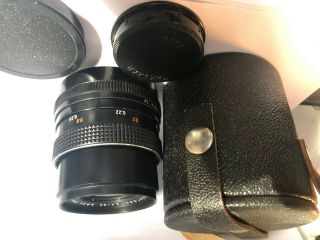 Lens Zeiss Jena Flektogon 2,  4/35mm Red Mc No.  27548 Black Tm42