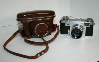 Vintage Zeiss Ikon Contax Iia Rangefinder Camera Germany Sonar 1:2 50mm Lens