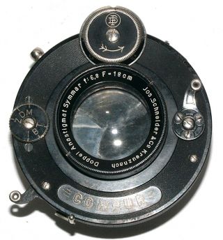 Schneider - Kreuznach Doppel Anastigmat Symmar F6.  8 18cm Large Format Lens