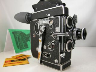 Bolex Rex 5 Reflex 16mm Movie Camera Switar C - Mt Lens & Inst