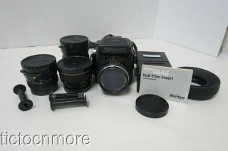 Vintage Mamiya Group Mamiya 645 Camera Mamiya - Sekor C Lens 1:2.  8 F=80mm Lenses