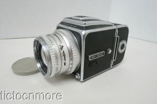 Vintage Hasselblad 500c Sweden Camera W/ Carl Zeiss Planar Lens 1:2.  8 F=80mm