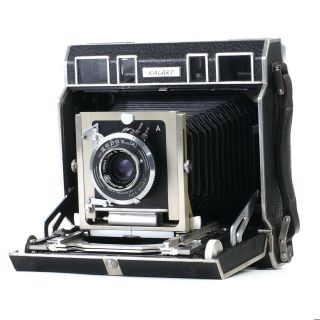 :kalart Press 3¼ X 4¼ Large Format Camera W/ Wollensak Wide Angle 90mm F6.  8 Lens