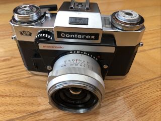 Zeiss Ikon Contarex Electronic Slr Film Camera Distagon 1:4 F=35mm Lens