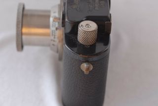 Leica III SM Camera Black Paint 118786 with Nickel 50mm F/3.  5 Elmar Lens 4